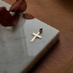 18 Krt. Gouden hanger van een kruis (religieus) (religieus), Sieraden, Tassen en Uiterlijk, Bedels, Ophalen of Verzenden, Gebruikt