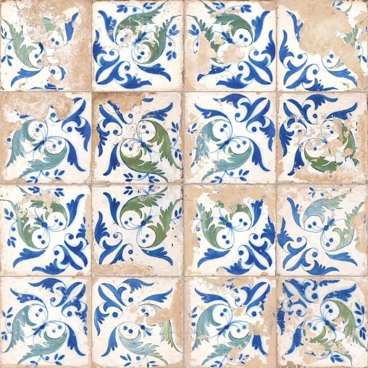 Vloertegel wandtegel fs heritage leaves 45x45cm 4 in 1 r9, Doe-het-zelf en Verbouw, Tegels, Vloertegels, Nieuw, 10 m² of meer