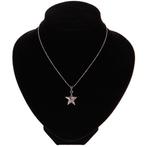Kinderketting zilverkleurig met strass ster NIEUW, Sieraden, Tassen en Uiterlijk, Kettingen, Ophalen of Verzenden, Nieuw, Grijs