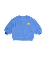 HEMA Babysweater gezichtje blauw van €11.99 voor €8.39 sale, Verzenden, Nieuw
