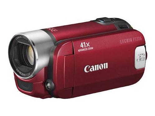 Canon Legria FS306 E Digitale Videocamera - Rood, Audio, Tv en Foto, Videocamera's Digitaal, Zo goed als nieuw, Verzenden