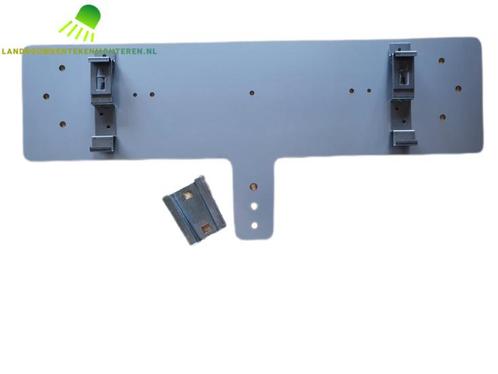 RVS lange kentekenplaathouder zonder kentekenlicht positie v, Auto diversen, Kentekenplaathouders, Verzenden