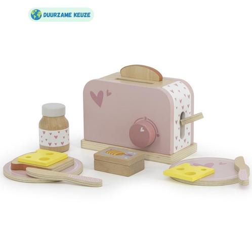 Houten broodrooster | Duurzaam keukenspeelgoed| Roze, Kinderen en Baby's, Speelgoed | Houten speelgoed, Nieuw, Ophalen of Verzenden