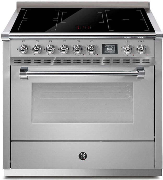 Steel AQ9S-5FI Ascot inductie fornuis met combi-stoomoven -, Witgoed en Apparatuur, Fornuizen, 60 cm of meer, Vrijstaand, 5 kookzones of meer