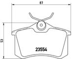P85020 BREMBO Remblokken achterzijde o.a Golf 3 4 5 6 Cad..., Auto-onderdelen, Remmen en Aandrijving, Ophalen of Verzenden, Nieuw