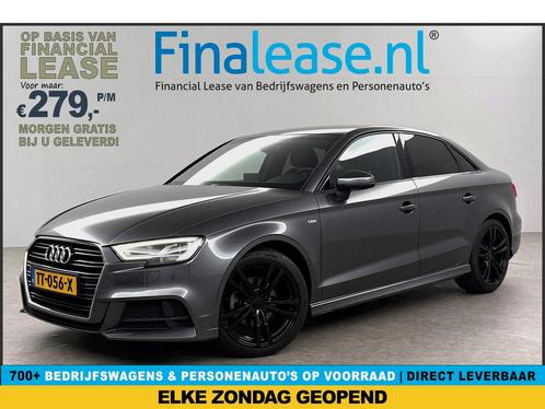Audi A3 Limousine 30 TFSI S-line AUT LED Clima Cruise €279pm, Auto's, Audi, Lease, Automaat, Sedan, Benzine, Zilver of Grijs, Verzenden