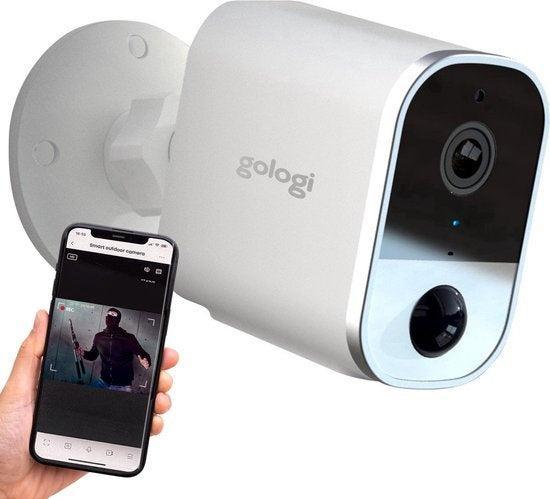 2dekans | Gologi Beveiligingscamera – Draadloos & Oplaadbaar, Audio, Tv en Foto, Fotografie | Geheugenkaarten, Zo goed als nieuw