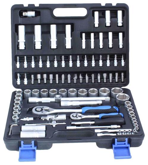 Doppenset - Doppendoos - Gereedschap Set - Ratelset -  Ratel, Auto diversen, Autogereedschap, Nieuw, Ophalen of Verzenden