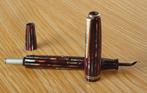 Parker - Duofold (Duovac) Junior Long Maroon striped GT 14KT, Nieuw