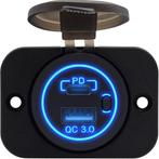 ProRide® 12V USB/USB C Stopcontact 2 Poorten Inbouw met, Nieuw, Verzenden