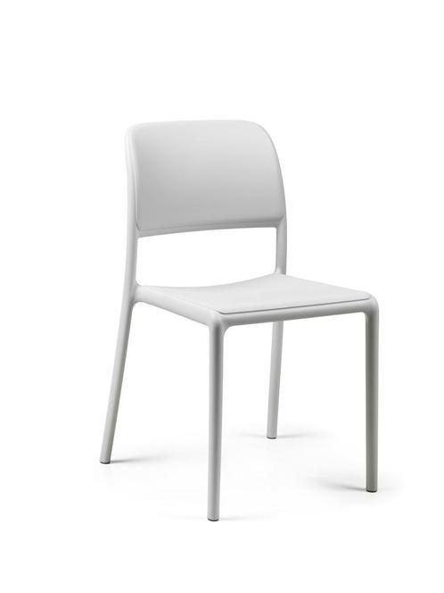 2 stuks Nardi Riva Bistrostoel van kunststof - Bianco, Tuin en Terras, Tuinsets en Loungesets, Nieuw, Overige materialen, Ophalen of Verzenden
