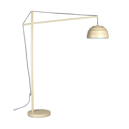 *WOONWINKEL* Dutchbone Liwa Design Boogvloerlamp Creme, Huis en Inrichting, Lampen | Vloerlampen, Nieuw, Verzenden