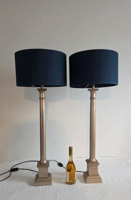 Tafellamp - Hout - Twee tafellampen, Antiek en Kunst, Curiosa en Brocante