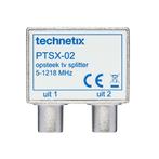 Technetix TV splitter PTSX-02 met 2 uitgangen -, Audio, Tv en Foto, Audiokabels en Televisiekabels, Nieuw, Ophalen of Verzenden
