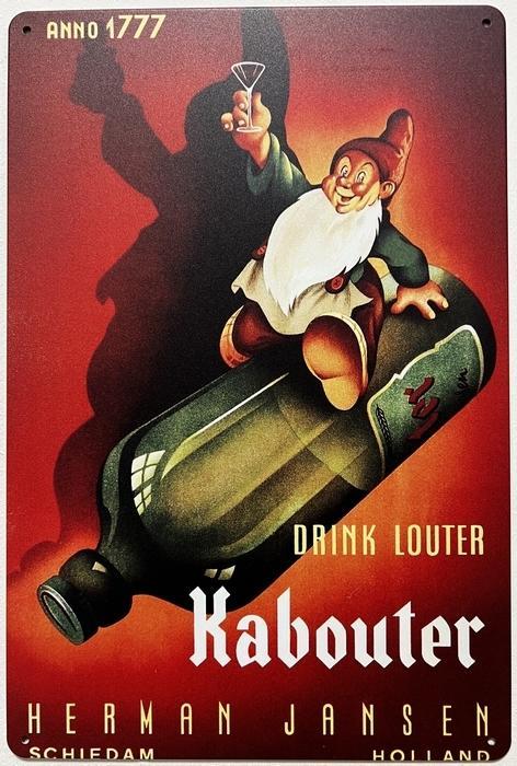 Drink louter kabouter reclamebord, Verzamelen, Merken en Reclamevoorwerpen, Nieuw, Ophalen of Verzenden