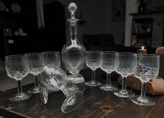 Drinkset (10) - Kristal, Antiek en Kunst, Antiek | Glas en Kristal