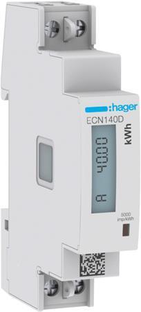 Hager ECN140D kWh-meter 1 fase 40A, Doe-het-zelf en Verbouw, Elektra en Kabels, Nieuw, Verzenden