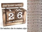 Kalenderblok 14x16 cm | nachtjes slapen natural, Ophalen of Verzenden, Nieuw
