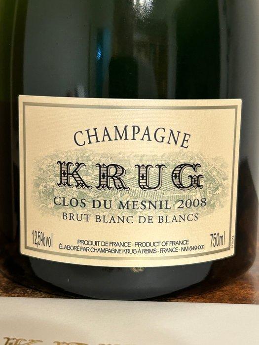 2008 Krug, Clos du Mesnil - Champagne Blanc de Blancs, Brut,, Verzamelen, Wijnen