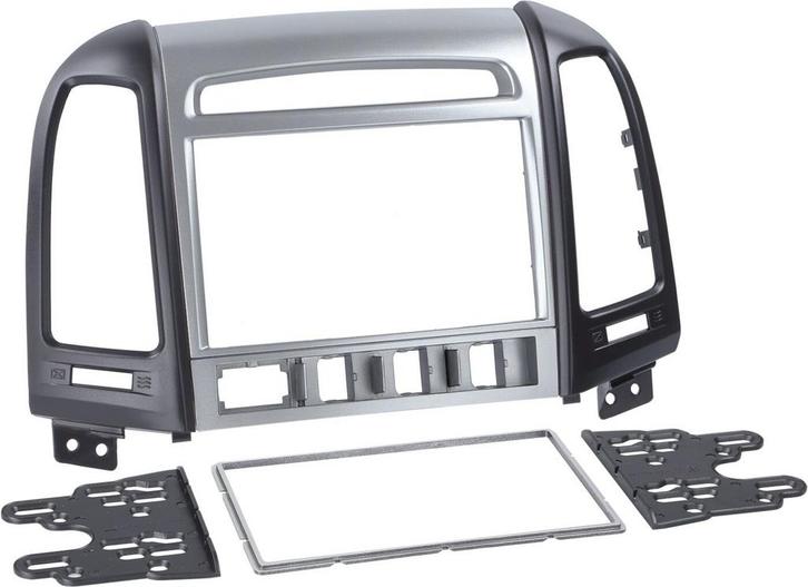 2-DIN Paneel Hyundai Santa Fé 2006-2012 Kl: Zilver/Zwart, Auto diversen, Autoradio's, Verzenden