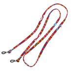 Fako Bijoux® - Brillenkoord - Inka - 70cm - Donkerrood, Sieraden, Tassen en Uiterlijk, Zonnebrillen en Brillen | Dames, Verzenden