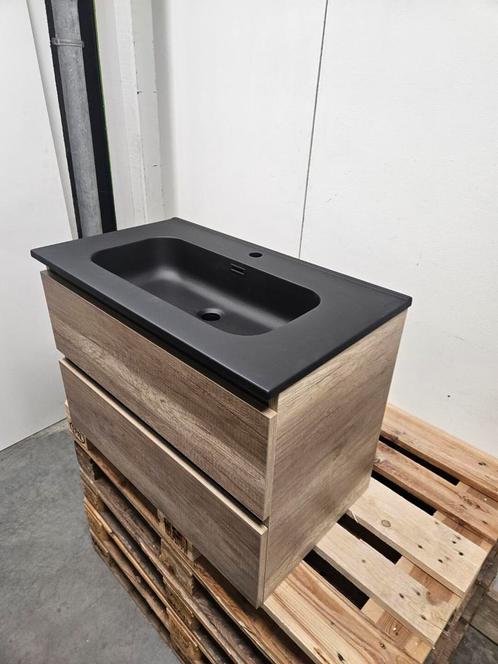 Gliss Design Badmeubel 80 x 45 x 57 cm Canyon oak eiken met, Doe-het-zelf en Verbouw, Sanitair, Bad, Nieuw, Ophalen of Verzenden