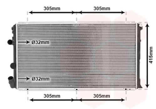 RADIATOR VOOR NISSAN INTERSTAR X70 2002-2004 09161437, Auto-onderdelen, Airco en Verwarming, Nieuw, Ophalen of Verzenden