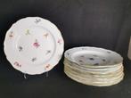 Meissen - Fiori sparsi - 8 piattI Blu Spade incrociat -