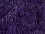 Langharig bont stof – Paars, 120 cm of meer, Paars, Ophalen of Verzenden, Polyester