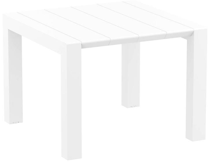 Tuintafel - Vegas - Wit - Uitschuifbaar 100/140 cm, Tuin en Terras, Tuintafels, Verzenden