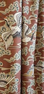 Exclusief Japans stof met vliegende kraanvogel - Artistiek, Antiek en Kunst