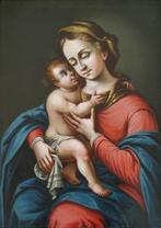 Italiaanse school (XVIII) - Madonna con  bambino, Antiek en Kunst