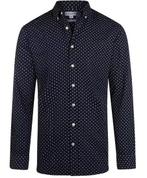 2dekans | McGregor Indigo Overhemd Heren Navy – Regular Fit, Ophalen of Verzenden, Zo goed als nieuw, McGregor
