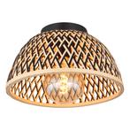 Plafondlamp COLLY ø35CM  E27 Matt zwart 1-Lichts Bamboe, Huis en Inrichting, Lampen | Plafondlampen, Ophalen of Verzenden, Nieuw