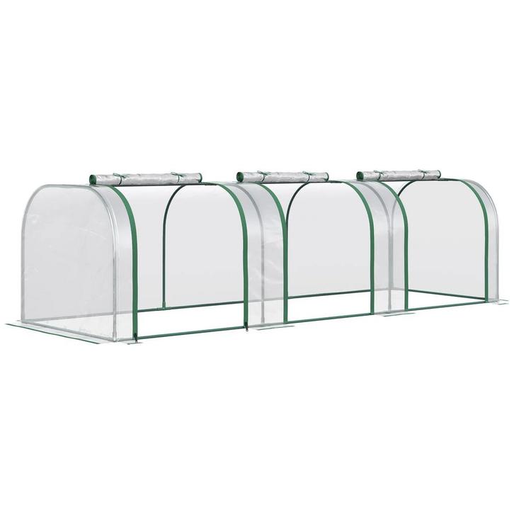 TRUUSK Foliekas 295 x 100 x 80 cm - Met Deur - Staalframe -, Tuin en Terras, Kassen, Nieuw, Verzenden