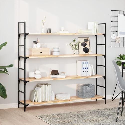 vidaXL Wandschap zwevend 160x30x2 cm onbehandeld massief, Huis en Inrichting, Woonaccessoires | Wandplanken en Boekenplanken, Nieuw