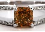 Ring - 18 karaat Witgoud - 1.55ct. tw. Geel Diamant, Nieuw