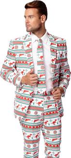 OppoSuits Gangstaclaus  - Wit - Kerst - Maat 54, Verzenden, Nieuw