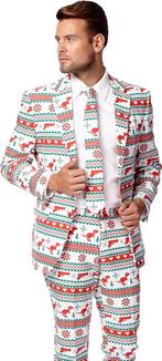 OppoSuits Gangstaclaus  - Wit - Kerst - Maat 54, Kinderen en Baby's, Verzenden, Nieuw