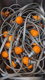 ORANJE Lichtsnoer HUREN 50 Meter 50 Oranje Bollen LED TWENTE, Zo goed als nieuw, Oranje of Koningsdag