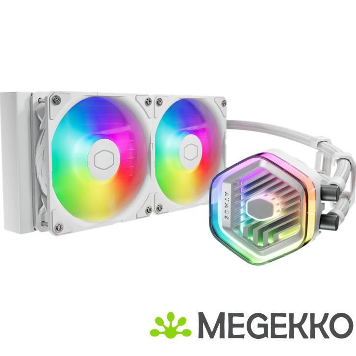 Cooler Master MasterLiquid 240 Atmos ARGB White, Computers en Software, Computerkoelers, Nieuw, Verzenden