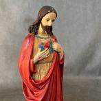 Beeld, Gesù - 57 cm - Gips, Polychroom Italiaanse, Antiek en Kunst