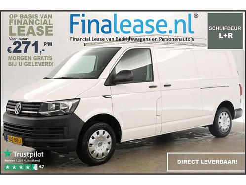 Volkswagen Transporter 2.0 TDI L2H1 140PK Airco PDC €271pm, Auto's, Bestelauto's, Lease, Handgeschakeld, Diesel, Wit, Volkswagen