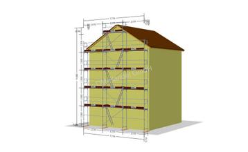 nieuw gevelsteiger 83m2 staal met levering 7x12m beschikbaar voor biedingen