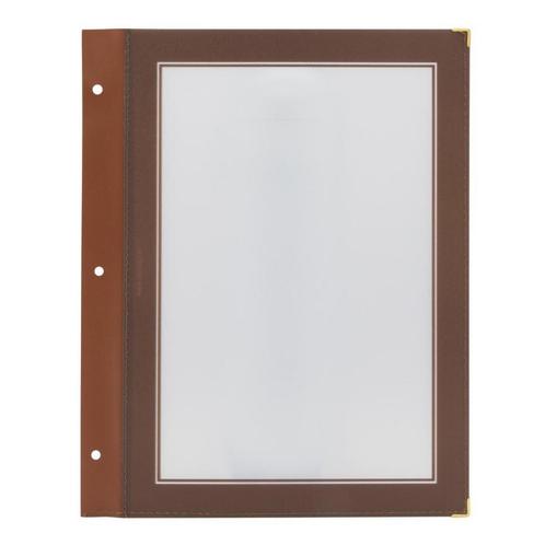 Insteekhoezen voor Menukaartmap Wood | A4 | Bruin | 5 stuks, Zakelijke goederen, Horeca | Keukenapparatuur, Nieuw in verpakking