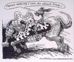 Pentekening Amerika - Irak portemonnee (lijst optie), Verzenden
