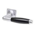 Retro Deurklink Klassiek mat nikkel vierkante rozetten, Doe-het-zelf en Verbouw, Hang- en Sluitwerk, Ophalen of Verzenden, Nieuw