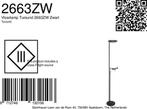 2dekans | Vloerlamp woonkamer industrieel Turound LED 2663ZW, Ophalen of Verzenden, Zo goed als nieuw