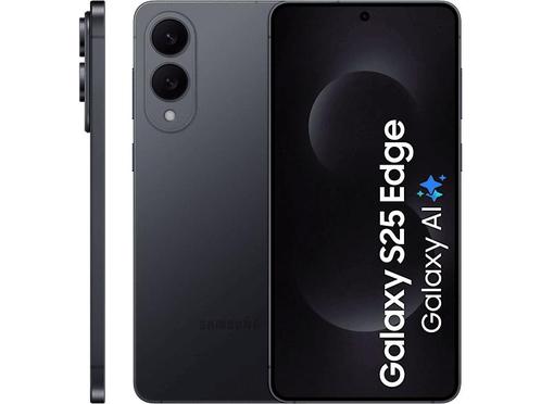 Samsung -  Galaxy S25 Edge - 512 Gb  - Jet Black, Telecommunicatie, Mobiele telefoons | Samsung, Zonder abonnement, 512 GB, Android OS