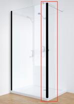 SALE - Tulta 25 x 200 - Zwart - Zijwand vast  -  Douchewand, Ophalen of Verzenden, Nieuw